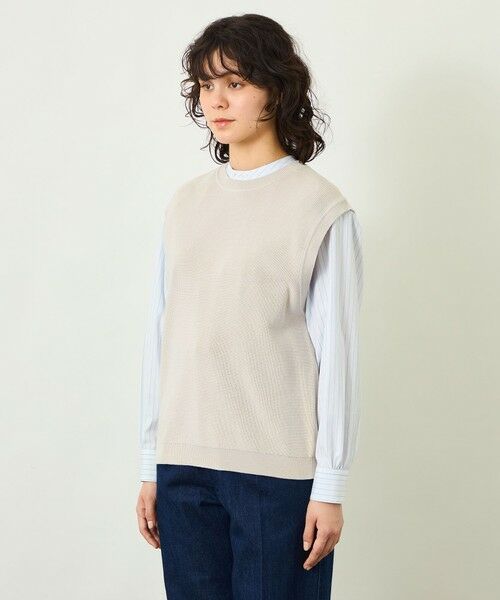 MACKINTOSH PHILOSOPHY / マッキントッシュ フィロソフィー ニット・セーター | 【GREY LABEL】ファインコットンニットベスト | 詳細4