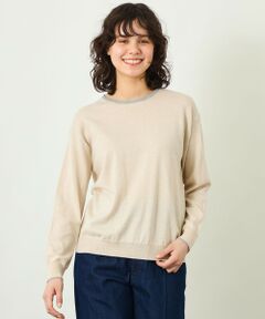 MACKINTOSH PHILOSOPHY / マッキントッシュ フィロソフィー ニット・セーター | 【GREY LABEL】バイカラークルーネックニット