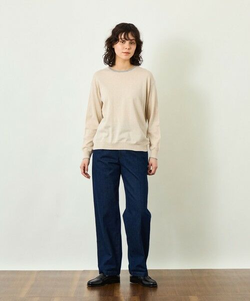 MACKINTOSH PHILOSOPHY / マッキントッシュ フィロソフィー ニット・セーター | 【GREY LABEL】バイカラークルーネックニット | 詳細3