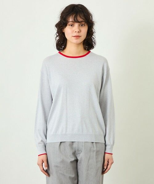 MACKINTOSH PHILOSOPHY / マッキントッシュ フィロソフィー ニット・セーター | 【GREY LABEL】バイカラークルーネックニット | 詳細4