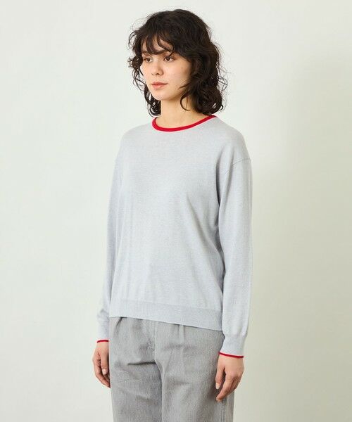 MACKINTOSH PHILOSOPHY / マッキントッシュ フィロソフィー ニット・セーター | 【GREY LABEL】バイカラークルーネックニット | 詳細5