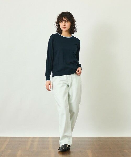 MACKINTOSH PHILOSOPHY / マッキントッシュ フィロソフィー ニット・セーター | 【GREY LABEL】バイカラークルーネックニット | 詳細2