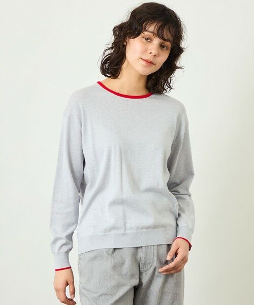 MACKINTOSH PHILOSOPHY / マッキントッシュ フィロソフィー ニット・セーター | 【GREY LABEL】バイカラークルーネックニット（グレー3）