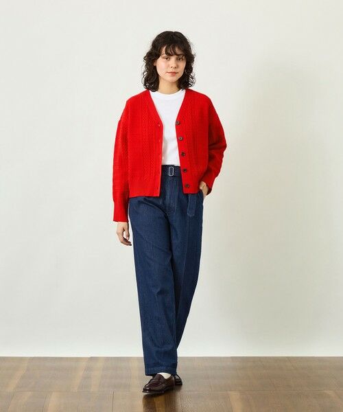 MACKINTOSH PHILOSOPHY / マッキントッシュ フィロソフィー ニット・セーター | 【GREY LABEL】ワイドケーブルカーディガン | 詳細1