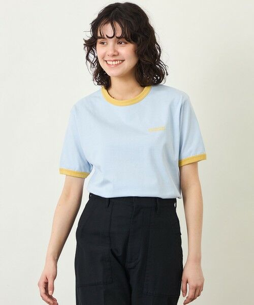 MACKINTOSH PHILOSOPHY / マッキントッシュ フィロソフィー カットソー | GREY LABEL リンガーロゴTシャツ（ブルー1）