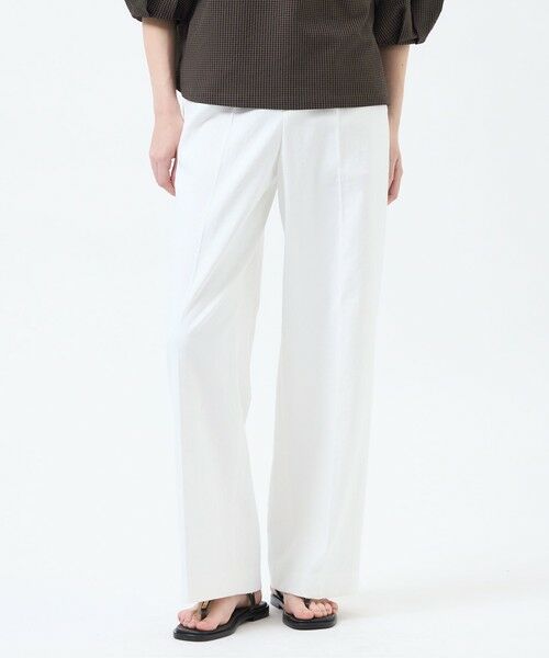 MACKINTOSH PHILOSOPHY / マッキントッシュ フィロソフィー その他パンツ | 【MP STANDARD TROUSERS 001 WIDE FIT】DRY OXFORD製(オフホワイト1)