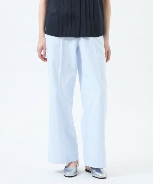 MACKINTOSH PHILOSOPHY / マッキントッシュ フィロソフィー その他パンツ | 【MP STANDARD TROUSERS 001 WIDE FIT】DRY OXFORD製(ブルー1)