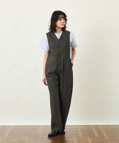 MACKINTOSH PHILOSOPHY / マッキントッシュ フィロソフィー ロング・マキシ丈ワンピース | GREY LABEL リネンコットンヘリンボン　ジャンプスーツ