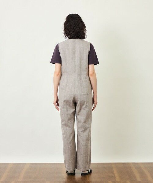 MACKINTOSH PHILOSOPHY / マッキントッシュ フィロソフィー ロング・マキシ丈ワンピース | GREY LABEL リネンコットンヘリンボン　ジャンプスーツ | 詳細5