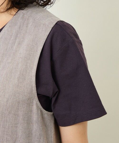 MACKINTOSH PHILOSOPHY / マッキントッシュ フィロソフィー ロング・マキシ丈ワンピース | GREY LABEL リネンコットンヘリンボン　ジャンプスーツ | 詳細6
