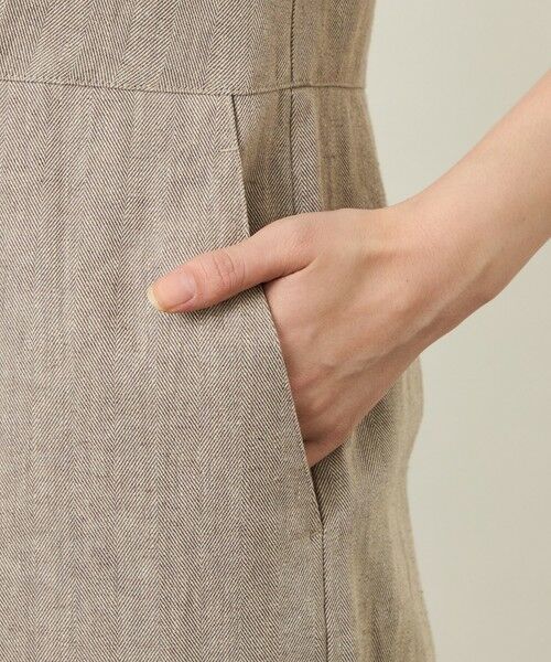 MACKINTOSH PHILOSOPHY / マッキントッシュ フィロソフィー ロング・マキシ丈ワンピース | GREY LABEL リネンコットンヘリンボン　ジャンプスーツ | 詳細7