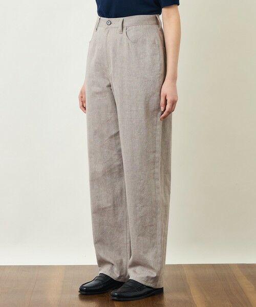 MACKINTOSH PHILOSOPHY / マッキントッシュ フィロソフィー その他パンツ | GREY LABEL リネンコットンヘリンボン　ワイドパンツ | 詳細4