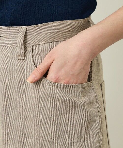MACKINTOSH PHILOSOPHY / マッキントッシュ フィロソフィー その他パンツ | GREY LABEL リネンコットンヘリンボン　ワイドパンツ | 詳細6