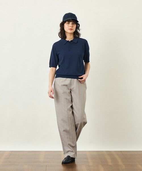 MACKINTOSH PHILOSOPHY / マッキントッシュ フィロソフィー その他パンツ | GREY LABEL リネンコットンヘリンボン　ワイドパンツ | 詳細1