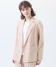 MACKINTOSH PHILOSOPHY / マッキントッシュ フィロソフィー ノーカラージャケット | 【Hornby(ホーンビー)】ウールライクトロ製