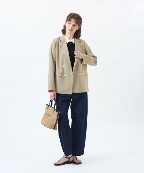 MACKINTOSH PHILOSOPHY / マッキントッシュ フィロソフィー ノーカラージャケット | 【Hornby(ホーンビー)】ウールライクトロ製 | 詳細3