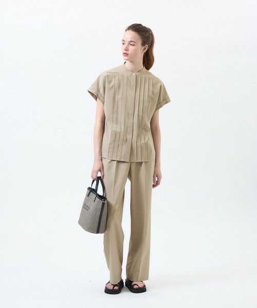 MACKINTOSH PHILOSOPHY / マッキントッシュ フィロソフィー シャツ・ブラウス | ウールライクトロピンタックブラウス | 詳細3