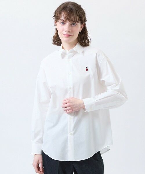 MACKINTOSH PHILOSOPHY / マッキントッシュ フィロソフィー シャツ・ブラウス | 【WEB&一部店舗限定】バッキンガムベア ワッペンレギュラーカラーシャツ（ホワイト1）