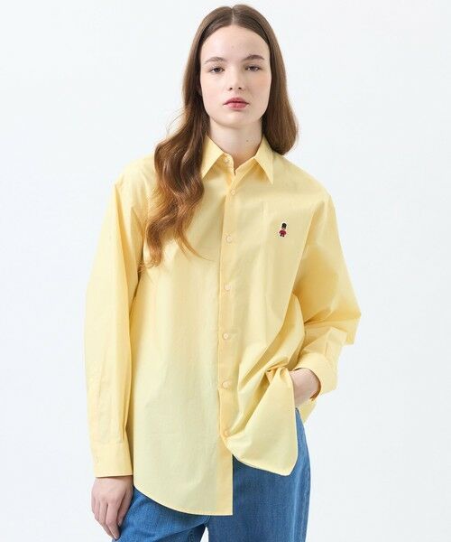 MACKINTOSH PHILOSOPHY / マッキントッシュ フィロソフィー シャツ・ブラウス | 【WEB&一部店舗限定】バッキンガムベア ワッペンレギュラーカラーシャツ（イエロー1）