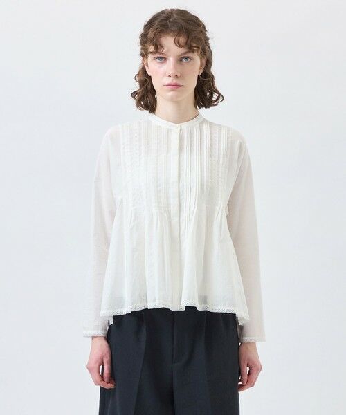 MACKINTOSH PHILOSOPHY / マッキントッシュ フィロソフィー シャツ・ブラウス | 【WEB&一部店舗限定】コットンシルクレースブラウス | 詳細4