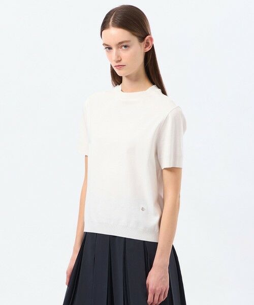 MACKINTOSH PHILOSOPHY / マッキントッシュ フィロソフィー ニット・セーター | シルキーコットンハイゲージニット（オフホワイト1）