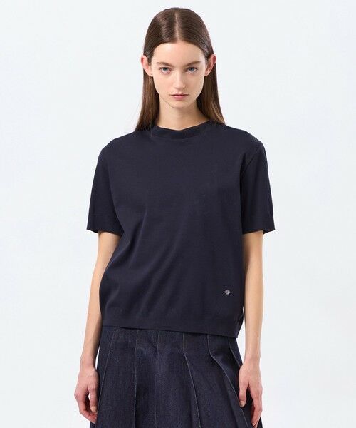 MACKINTOSH PHILOSOPHY / マッキントッシュ フィロソフィー ニット・セーター | シルキーコットンハイゲージニット（ネイビー3）