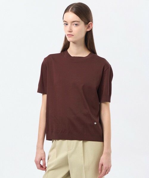 MACKINTOSH PHILOSOPHY / マッキントッシュ フィロソフィー ニット・セーター | シルキーコットンハイゲージニット（ブラウン2）