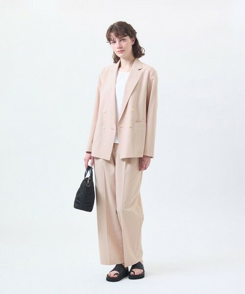 MACKINTOSH PHILOSOPHY / マッキントッシュ フィロソフィー その他パンツ | ウールライクトロツータックワイドパンツ | 詳細1