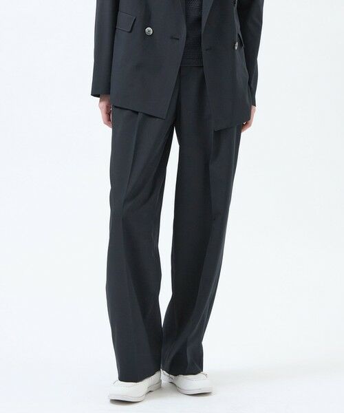 MACKINTOSH PHILOSOPHY / マッキントッシュ フィロソフィー その他パンツ | ウールライクトロツータックワイドパンツ（ネイビー3）