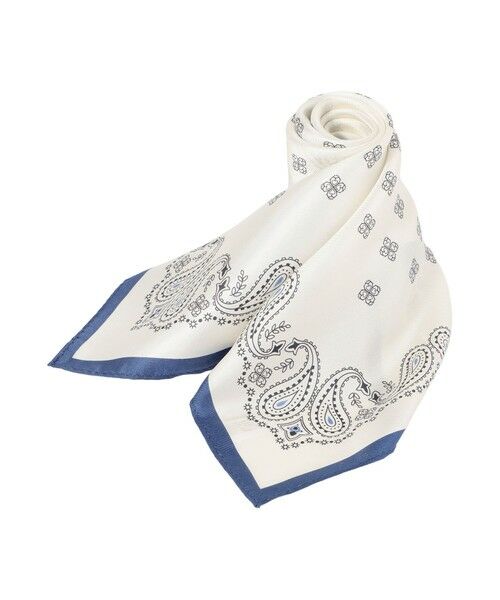 MACKINTOSH PHILOSOPHY / マッキントッシュ フィロソフィー その他小物 | ラッケンブースシルクスカーフ（オフホワイト1）