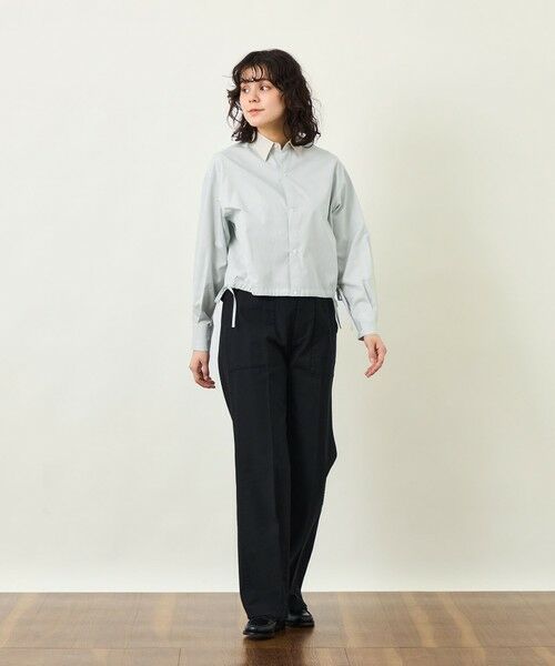 MACKINTOSH PHILOSOPHY / マッキントッシュ フィロソフィー シャツ・ブラウス | GREY LABEL サイドリボンクロップドシャツ | 詳細4