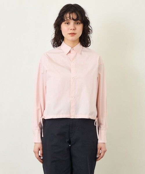 MACKINTOSH PHILOSOPHY / マッキントッシュ フィロソフィー シャツ・ブラウス | GREY LABEL サイドリボンクロップドシャツ | 詳細5