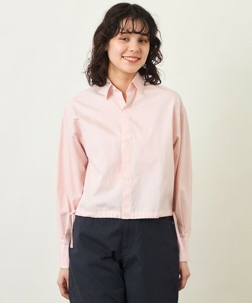 MACKINTOSH PHILOSOPHY / マッキントッシュ フィロソフィー シャツ・ブラウス | GREY LABEL サイドリボンクロップドシャツ | 詳細1