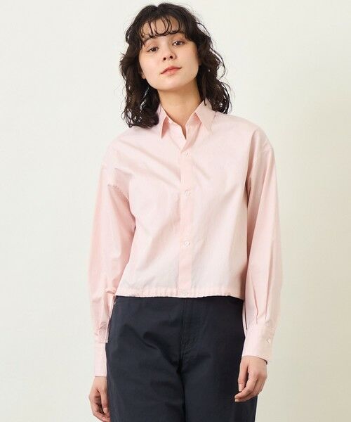 MACKINTOSH PHILOSOPHY / マッキントッシュ フィロソフィー シャツ・ブラウス | GREY LABEL サイドリボンクロップドシャツ（ピンク3）