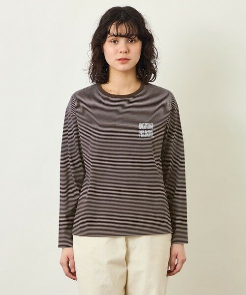 MACKINTOSH PHILOSOPHY / マッキントッシュ フィロソフィー カットソー | GREY LABEL 【SHARP LOGO】ロングスリーブボーダーTシャツ | 詳細3
