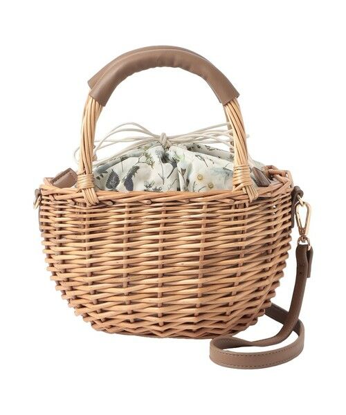 MACKINTOSH PHILOSOPHY / マッキントッシュ フィロソフィー メッセンジャーバッグ・ウエストポーチ | リバティプリントバスケットバッグ（オフホワイト2）