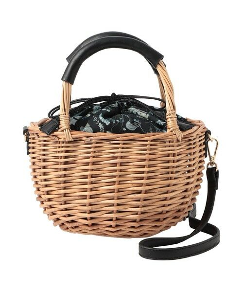 MACKINTOSH PHILOSOPHY / マッキントッシュ フィロソフィー メッセンジャーバッグ・ウエストポーチ | リバティプリントバスケットバッグ（ネイビー3）