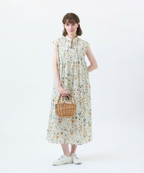 MACKINTOSH PHILOSOPHY / マッキントッシュ フィロソフィー ロング・マキシ丈ワンピース | 【LEEweb/蛯原友里さん着用】リバティプリントピンタックフレアワンピース | 詳細1