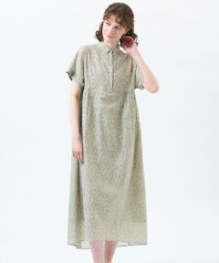 MACKINTOSH PHILOSOPHY / マッキントッシュ フィロソフィー ロング・マキシ丈ワンピース | 【予約販売】Snowblue Garden サイドギャザーワンピース