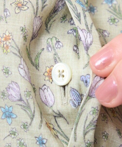 MACKINTOSH PHILOSOPHY / マッキントッシュ フィロソフィー ロング・マキシ丈ワンピース | 【予約販売】Snowblue Garden サイドギャザーワンピース | 詳細7