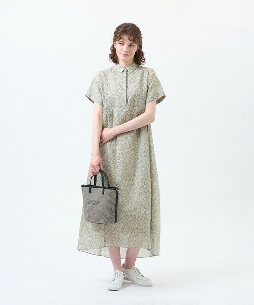 MACKINTOSH PHILOSOPHY / マッキントッシュ フィロソフィー ロング・マキシ丈ワンピース | 【予約販売】Snowblue Garden サイドギャザーワンピース | 詳細2