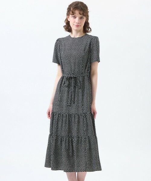 MACKINTOSH PHILOSOPHY / マッキントッシュ フィロソフィー ロング・マキシ丈ワンピース | クラウドドットワンピース（ブラック1）