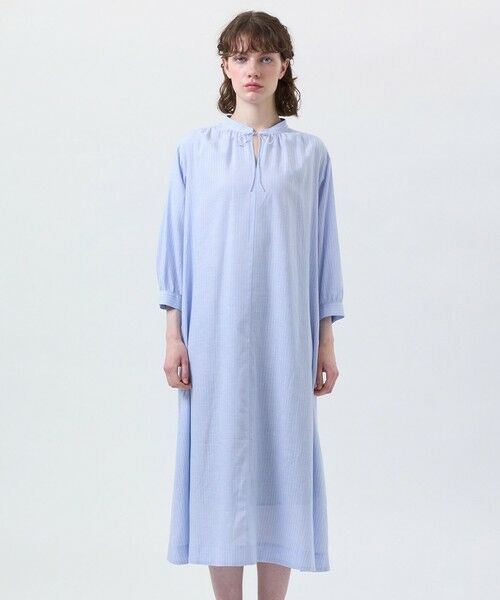 MACKINTOSH PHILOSOPHY / マッキントッシュ フィロソフィー ロング・マキシ丈ワンピース | リネンミックスサックドレス | 詳細3