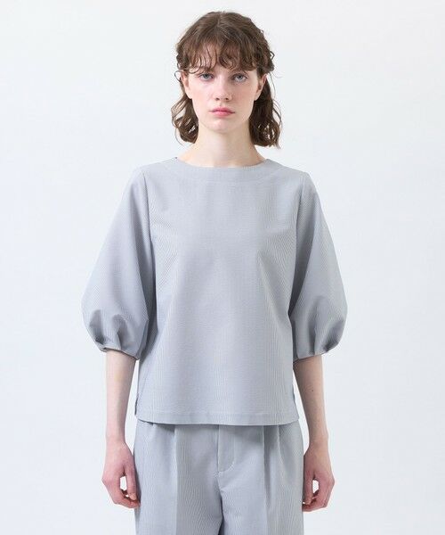 MACKINTOSH PHILOSOPHY / マッキントッシュ フィロソフィー シャツ・ブラウス | サマーサッカーパフスリーブブラウス（ブルー6）