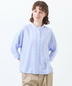 MACKINTOSH PHILOSOPHY / マッキントッシュ フィロソフィー シャツ・ブラウス | リネンミックスバンドカラーブラウス