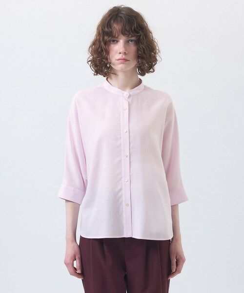 MACKINTOSH PHILOSOPHY / マッキントッシュ フィロソフィー シャツ・ブラウス | リネンミックスバンドカラーブラウス | 詳細4