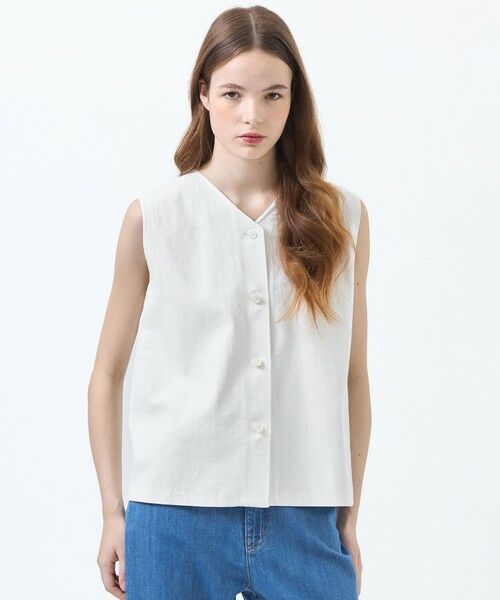 MACKINTOSH PHILOSOPHY / マッキントッシュ フィロソフィー シャツ・ブラウス | ドライオックスフォード2WAYブラウス（オフホワイト1）