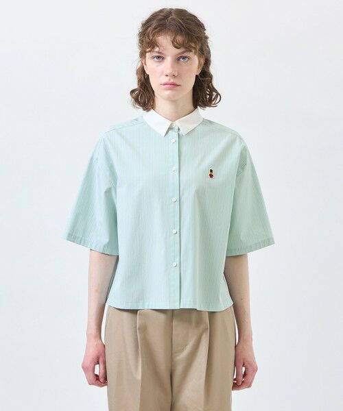 MACKINTOSH PHILOSOPHY / マッキントッシュ フィロソフィー シャツ・ブラウス | バッキンガムベア クレリックハーフスリーブシャツ | 詳細4