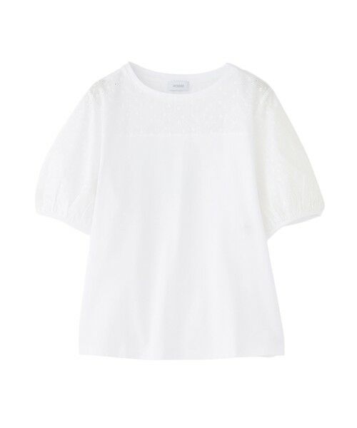 MACKINTOSH PHILOSOPHY / マッキントッシュ フィロソフィー カットソー | レーススリーブカットソー（ホワイト1）