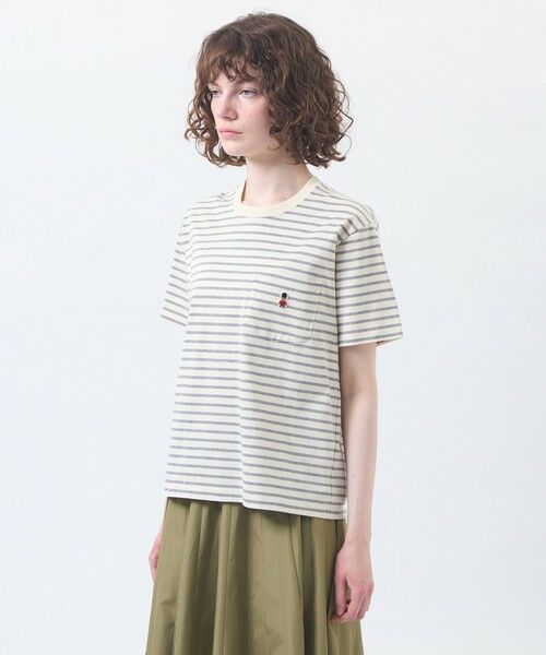 MACKINTOSH PHILOSOPHY / マッキントッシュ フィロソフィー カットソー | バッキンガムベア バスクボーダーポケTシャツ | 詳細5